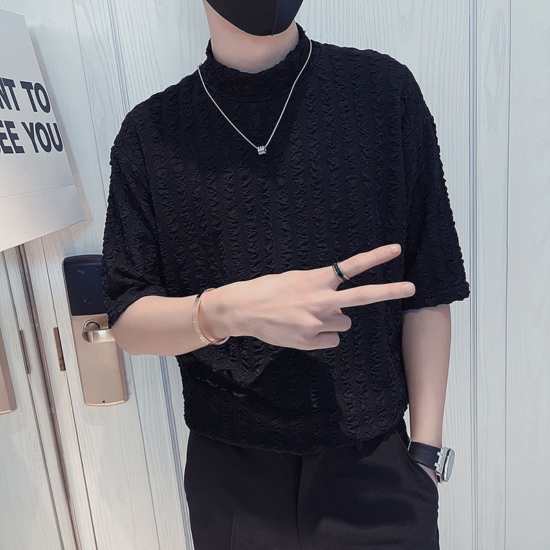 Men'S Fashion For Hot Weather - Camicia a Mezzo Collo a Maniche
