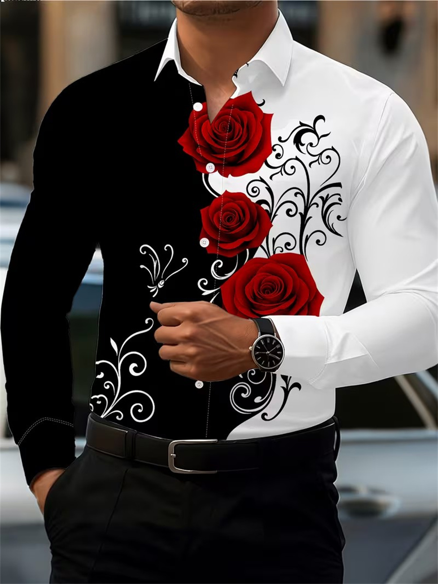 Men'S Fashion Course - Camicia a maniche lunghe da uomo