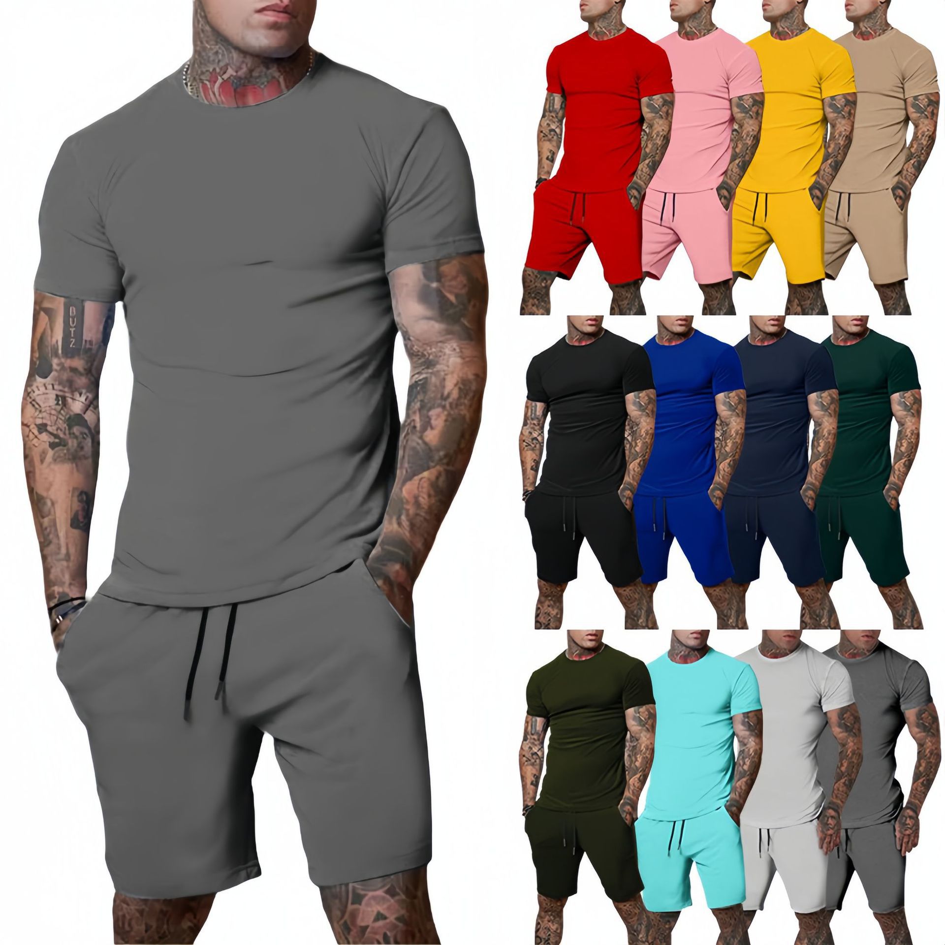Men'S Fashion Course - Completo Sportivo Estivo alla Moda e