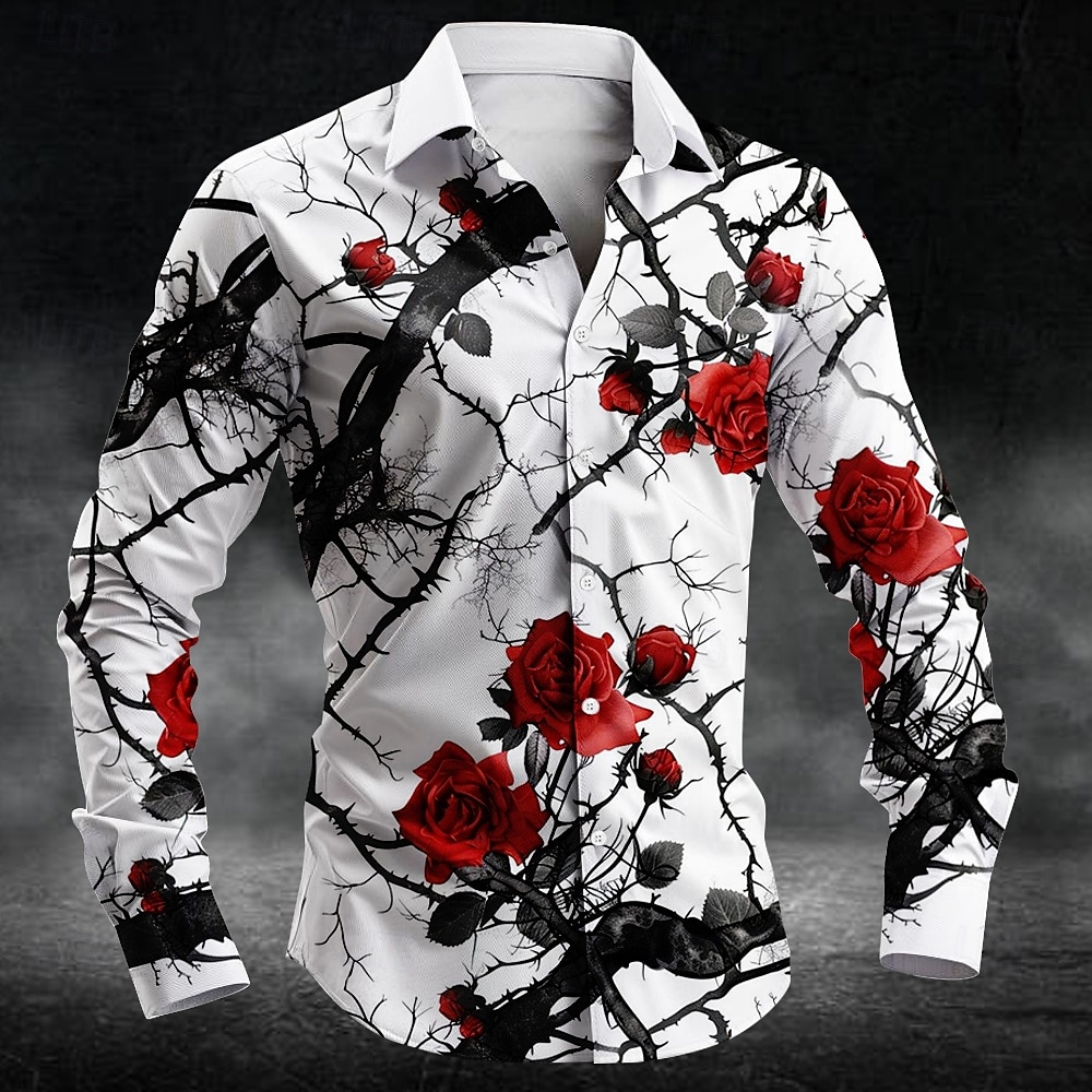 Men'S Fashion Course - Camicia da uomo a maniche lunghe