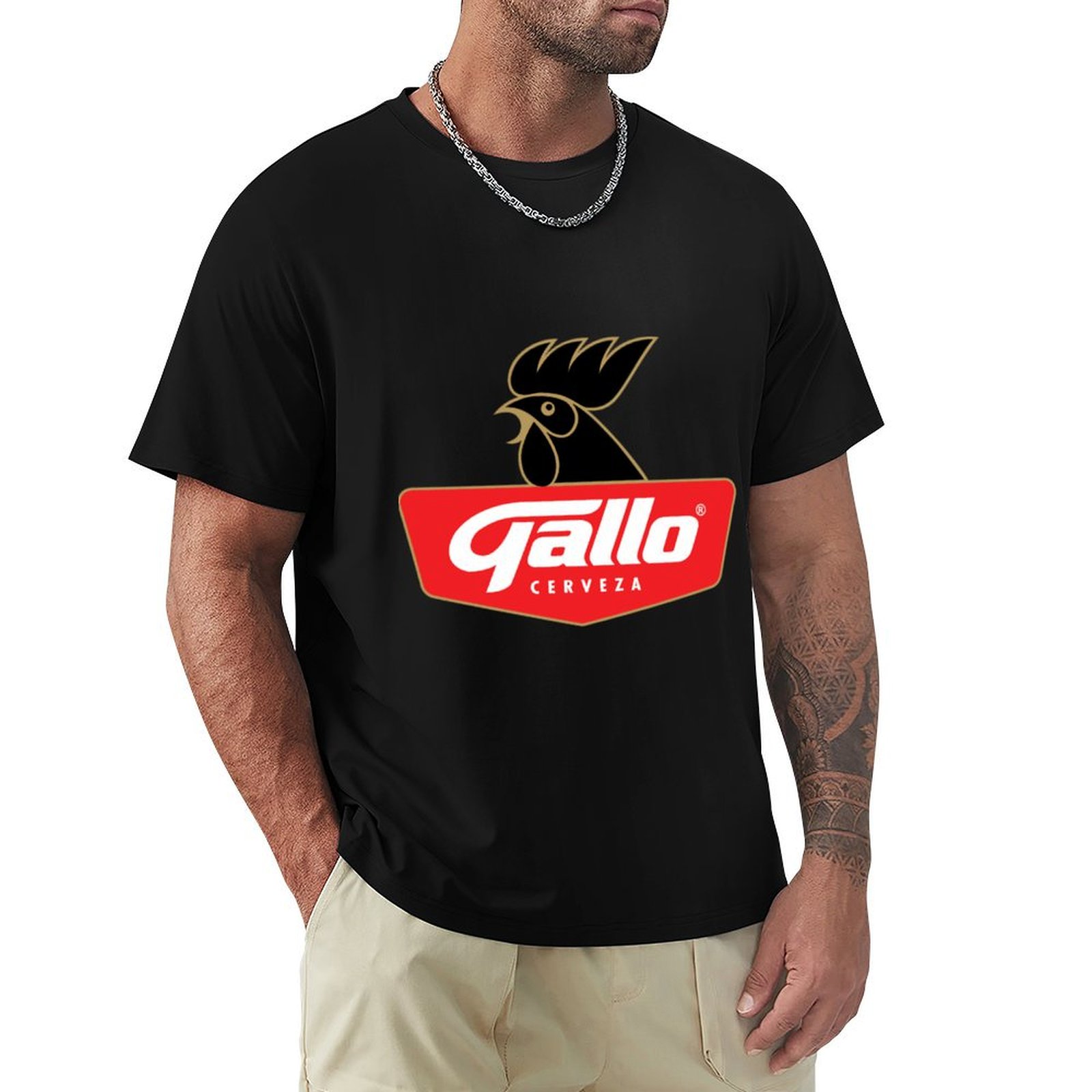Men'S Fashion Guatemala - Cerveza Gallo - T-Shirt con Grafica