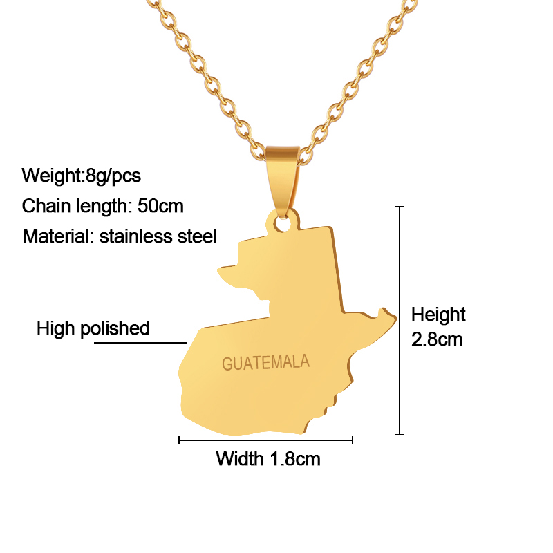 Collana con Pendente Mappa del - Men'S Fashion Guatemala recensione e prezzo