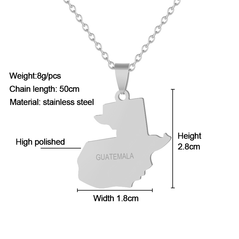 Collana con Pendente Mappa del - Men'S Fashion Guatemala recensione e prezzo
