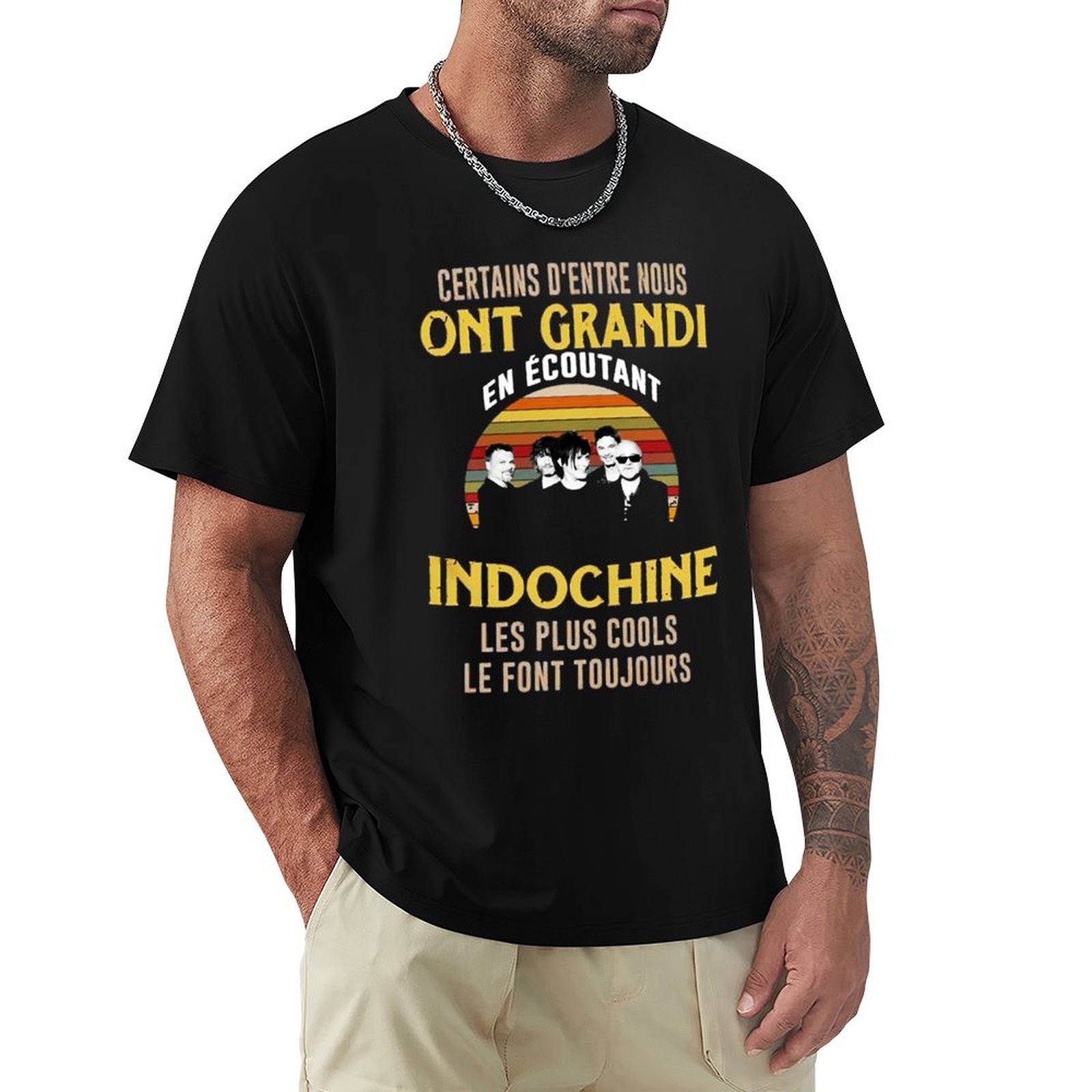 Logo della band Indochine7 exs - Men'S Fashion Genres recensione e prezzo